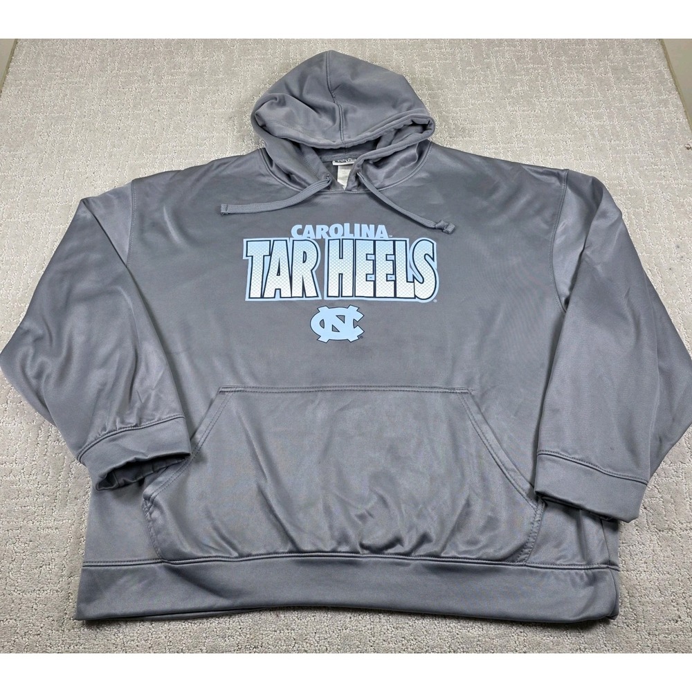 North Carolina Tarheels Logo Majestic‎ Section 101 Men's Gray Hoodie Size 2XL